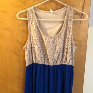 Beautiful Long Pink Blush Maternity Dress